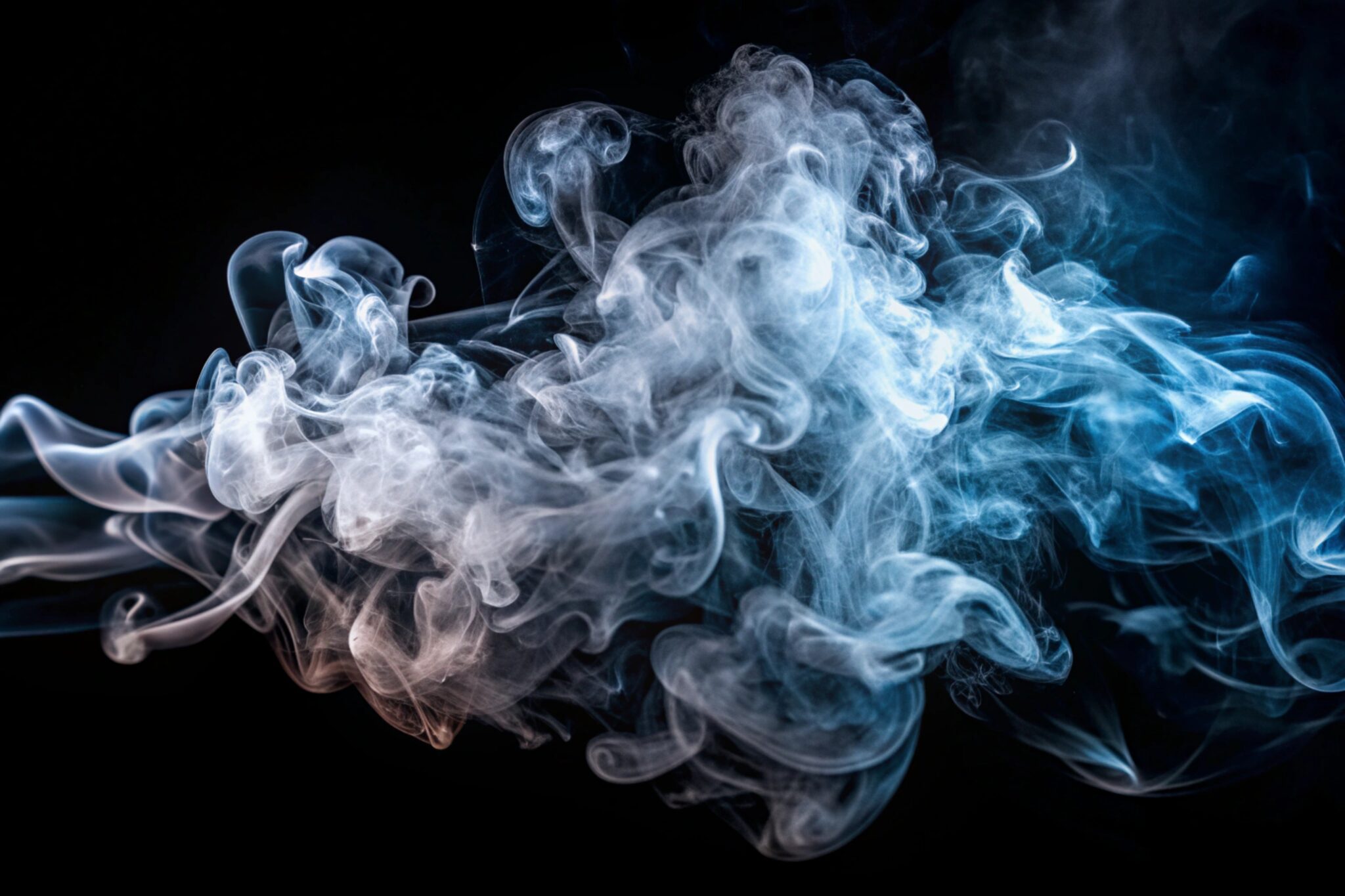 She smokes